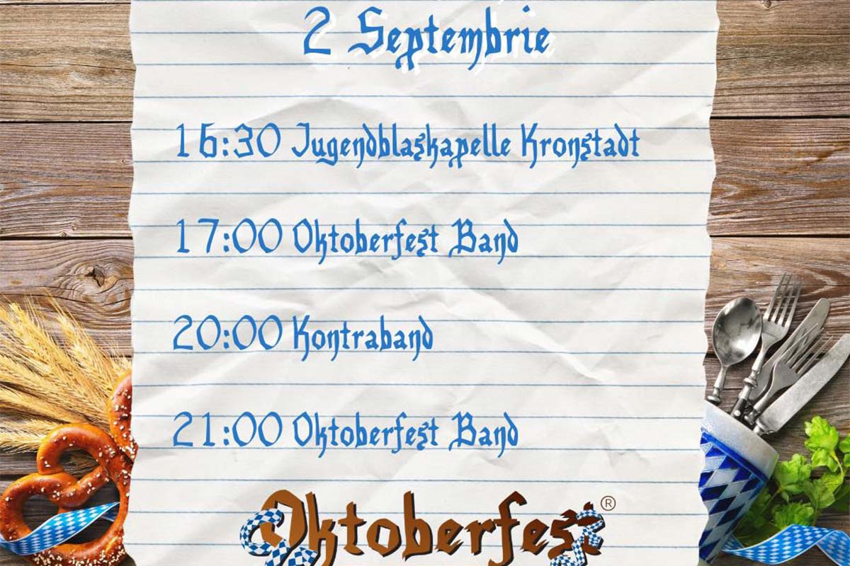 Oktoberfest Brașov: schedule, September 2
